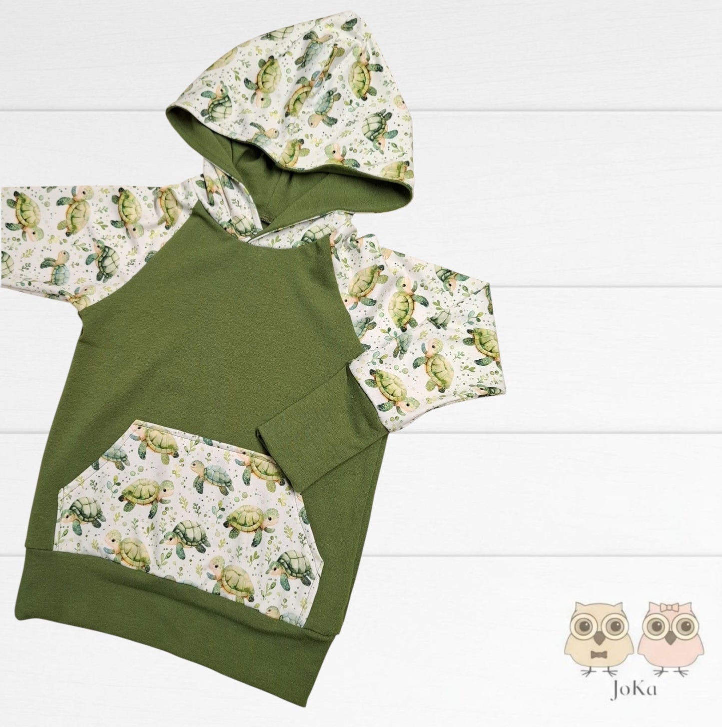 Hoodie évolutif Tortues et feuillage