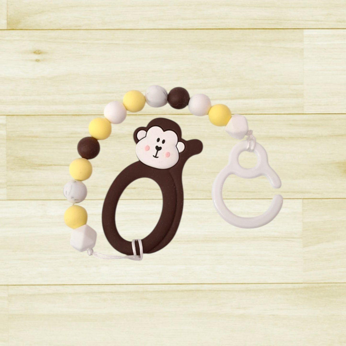 Jouet de poussette Singe jaune