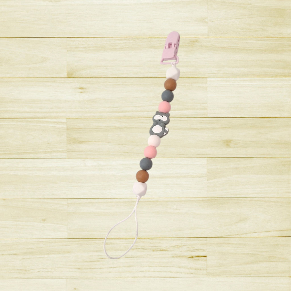Attache-suce Raton laveur rose