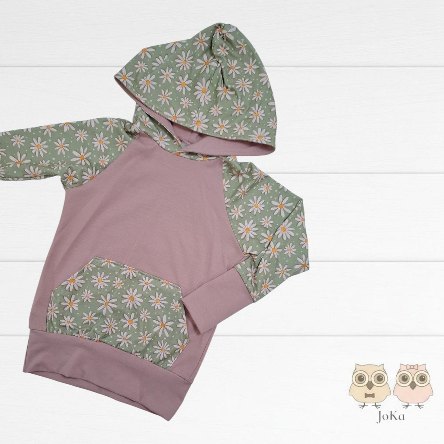Hoodie évolutif Marguerites vertes