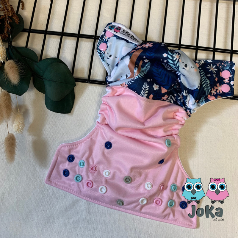 Couche lavable 2.0 Koalas fleuris Nouveau-né