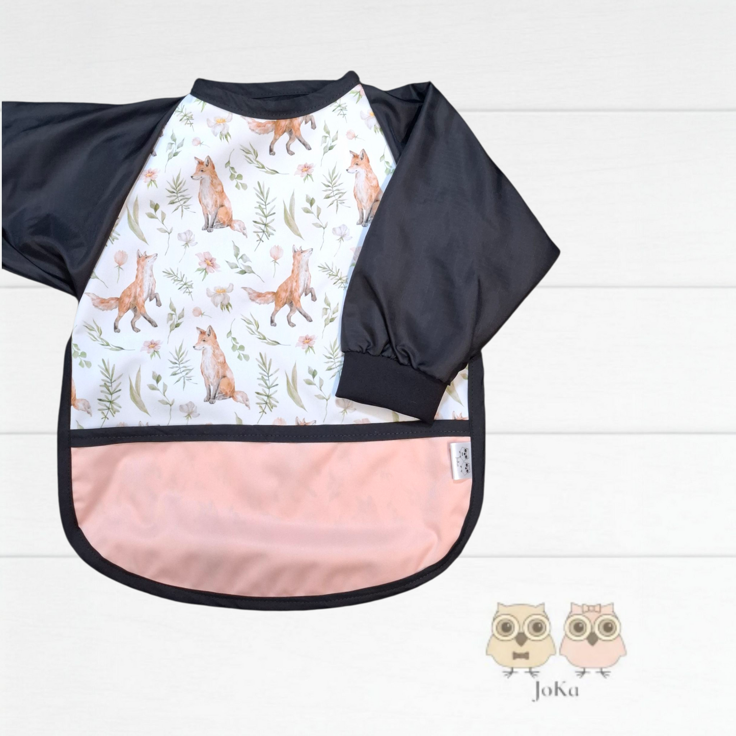 Bavette / tablier à manches Renards doux