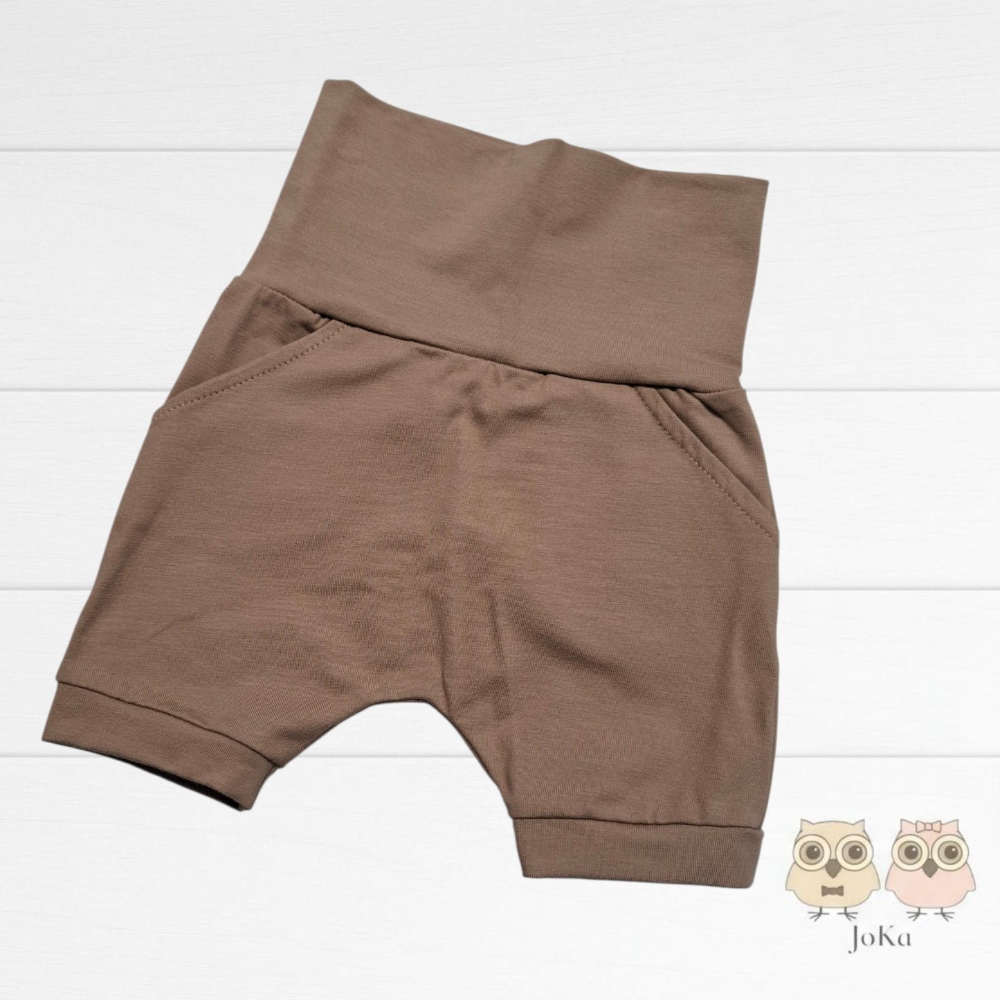 Short évolutif uni Taupe chaud