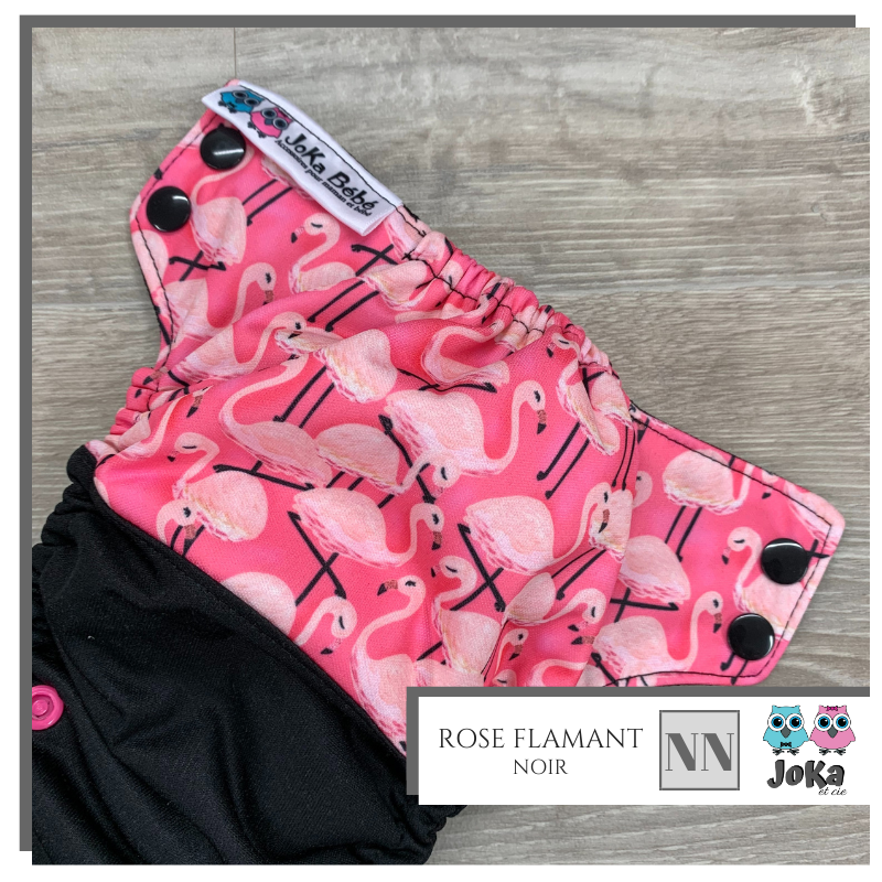Couche lavable 2.0 Rose flamant Nouveau-né