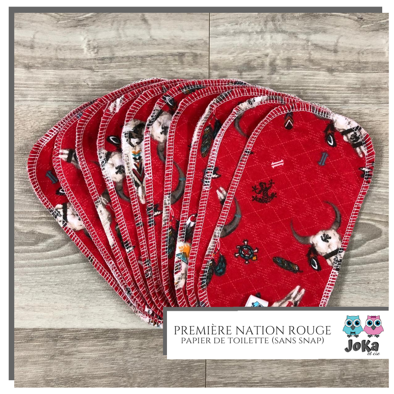 Washable toilet paper Première nation rouge