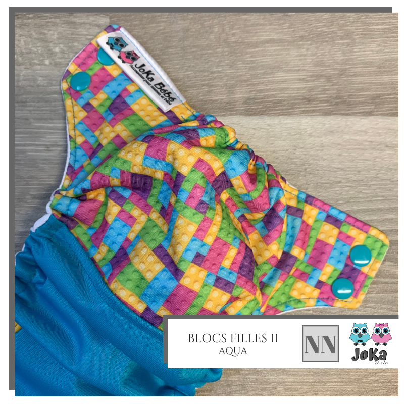 Couche lavable 2.0 Blocs filles II Nouveau-né