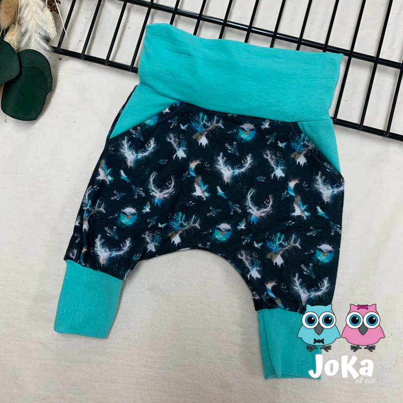 Pantalon évolutif Chevreuils magiques 0-3 mois