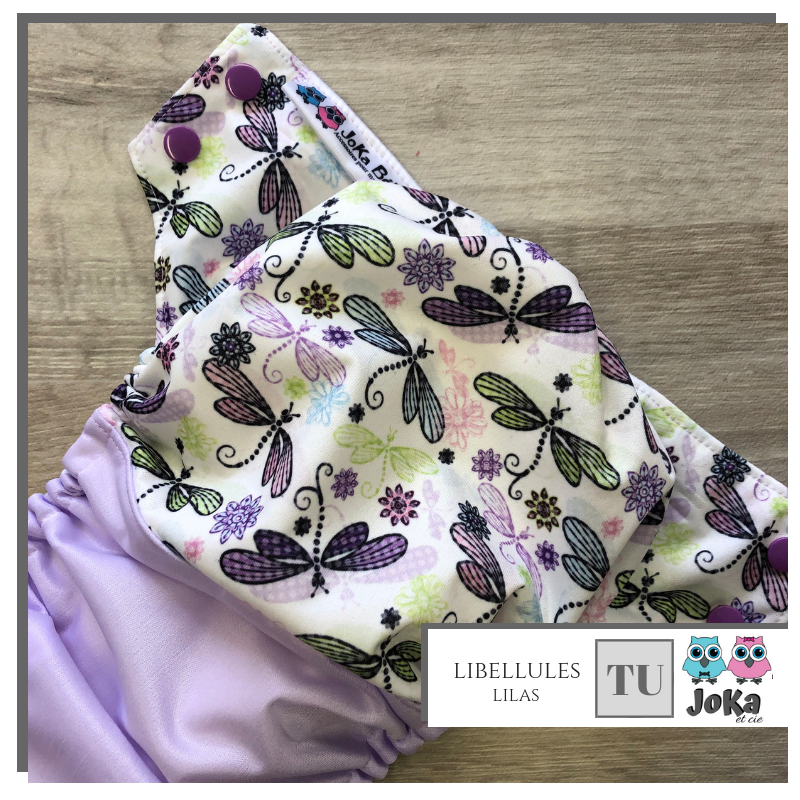 Couche lavable 2.0 Libellules Taille unique