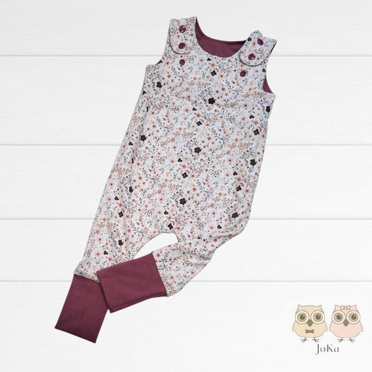 Romper évolutif Mini floraison bourgogne (mauve 1319)