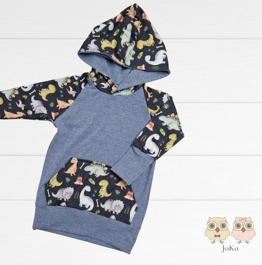 Hoodie évolutif Dino navy