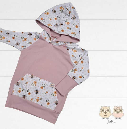 Hoodie évolutif Abeilles, fleurs et marguerites