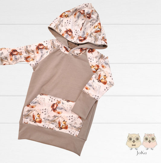 Hoodie évolutif Renards roux