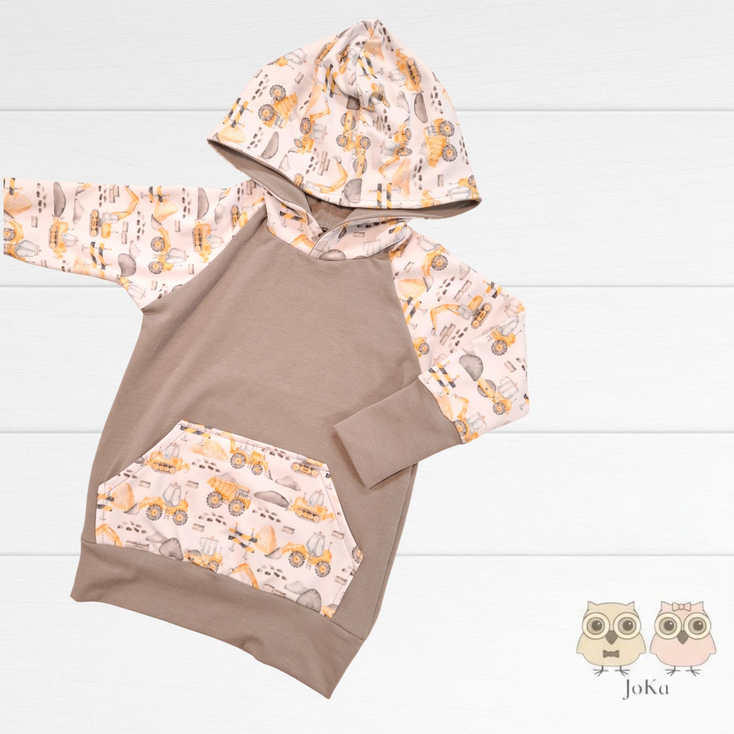 Hoodie évolutif Chantier de construction fond blanc