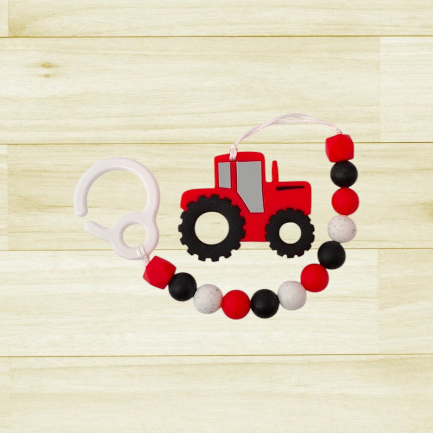 Jouet de poussette Tracteur rouge