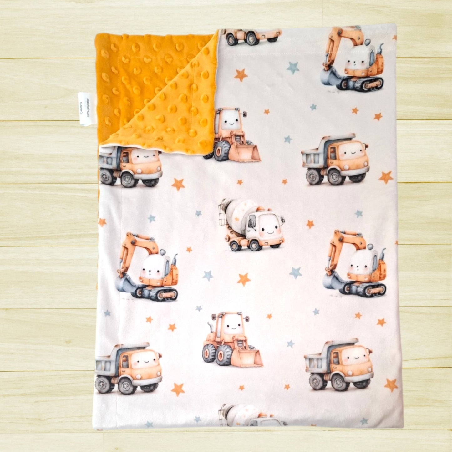 Couverture Camions de construction kawaii
