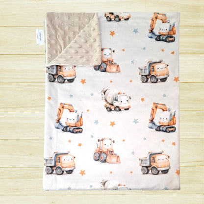 Couverture Camions de construction kawaii