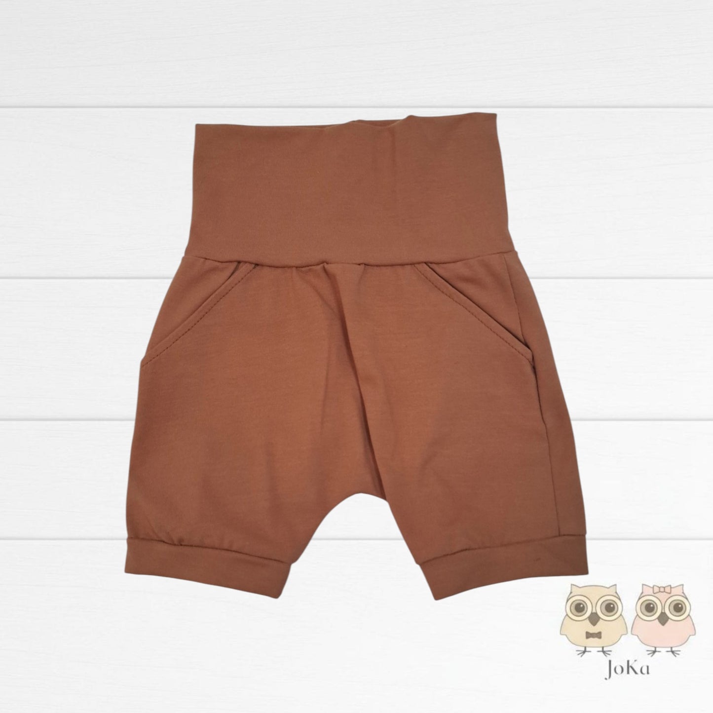 Short évolutif uni Caramel