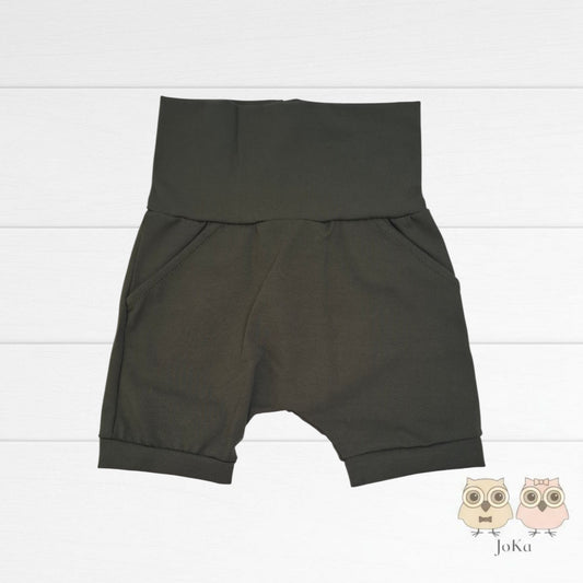 Short évolutif uni Vert khaki 28