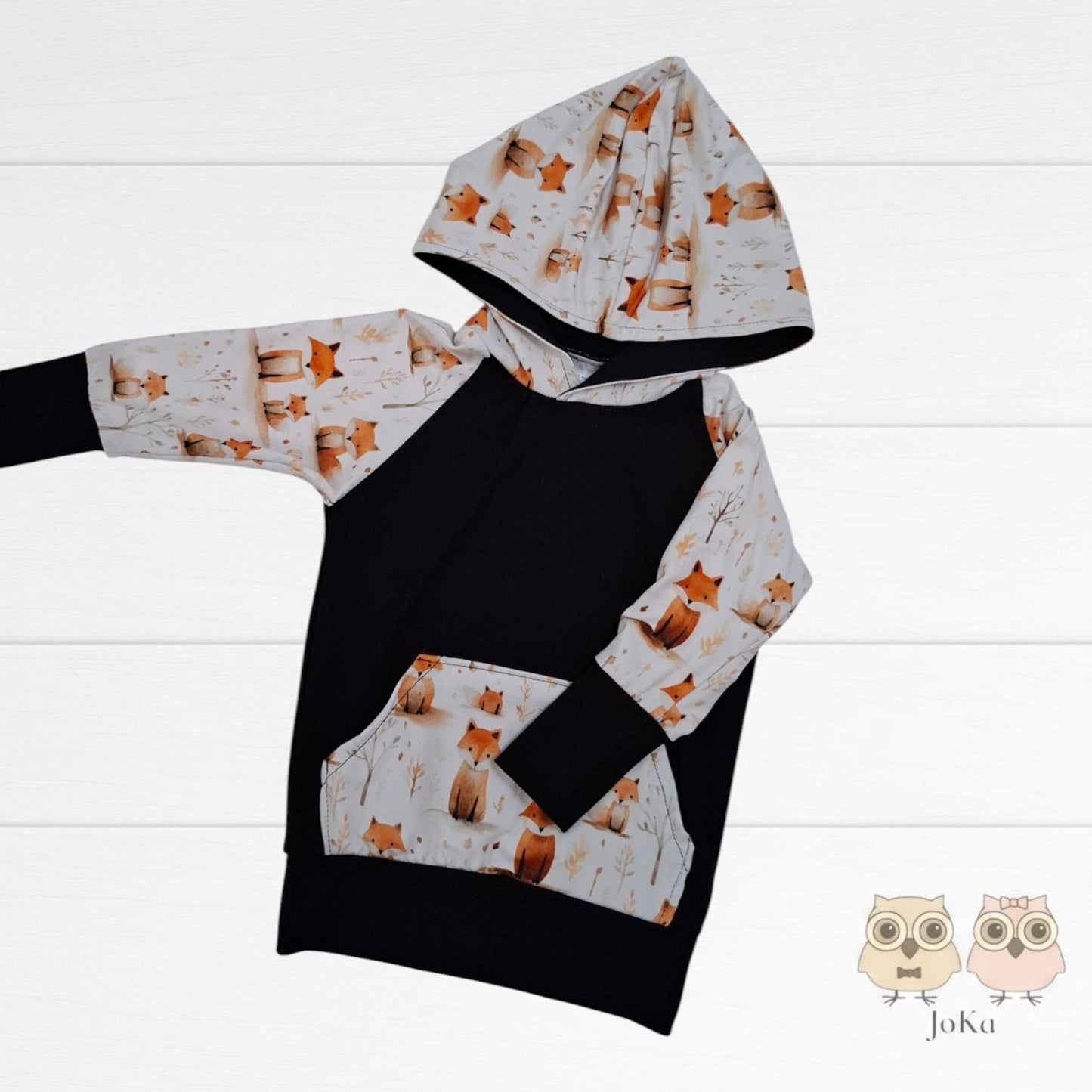 Hoodie évolutif Renard aquarelle