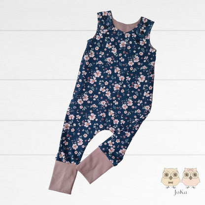 Romper évolutif Floral tia navy