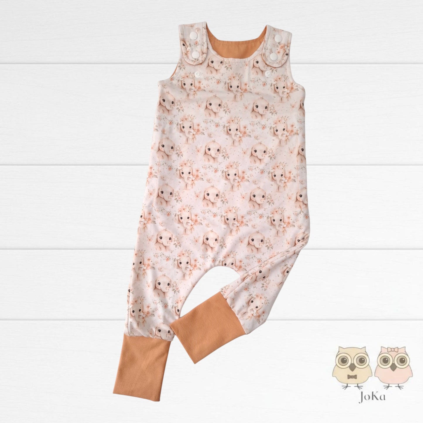 Romper évolutif Éléphanteau floral