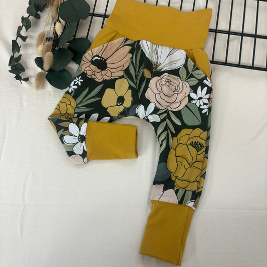 Pantalon évolutif Fleurs sobres