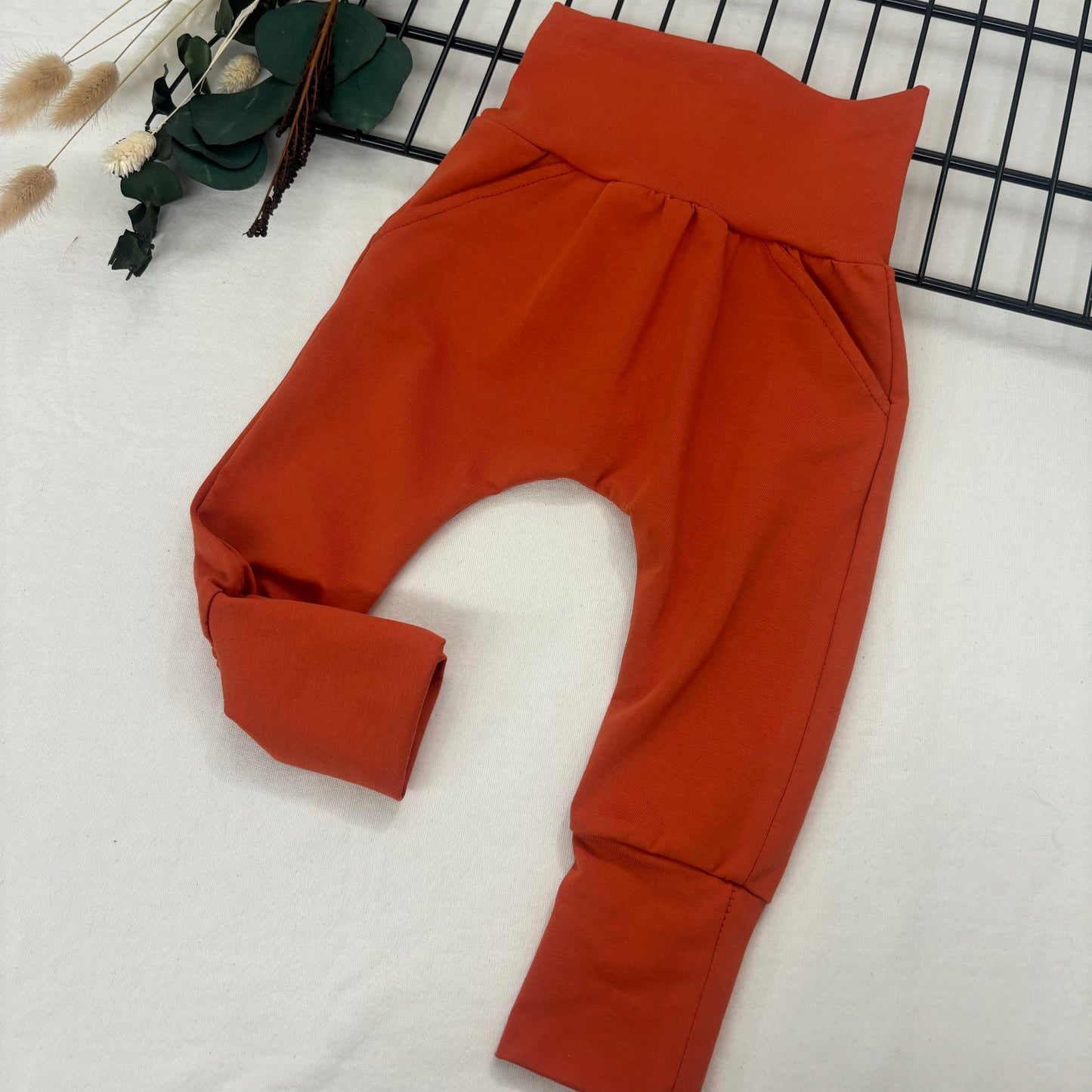 Pantalon évolutif Uni Orange brulé