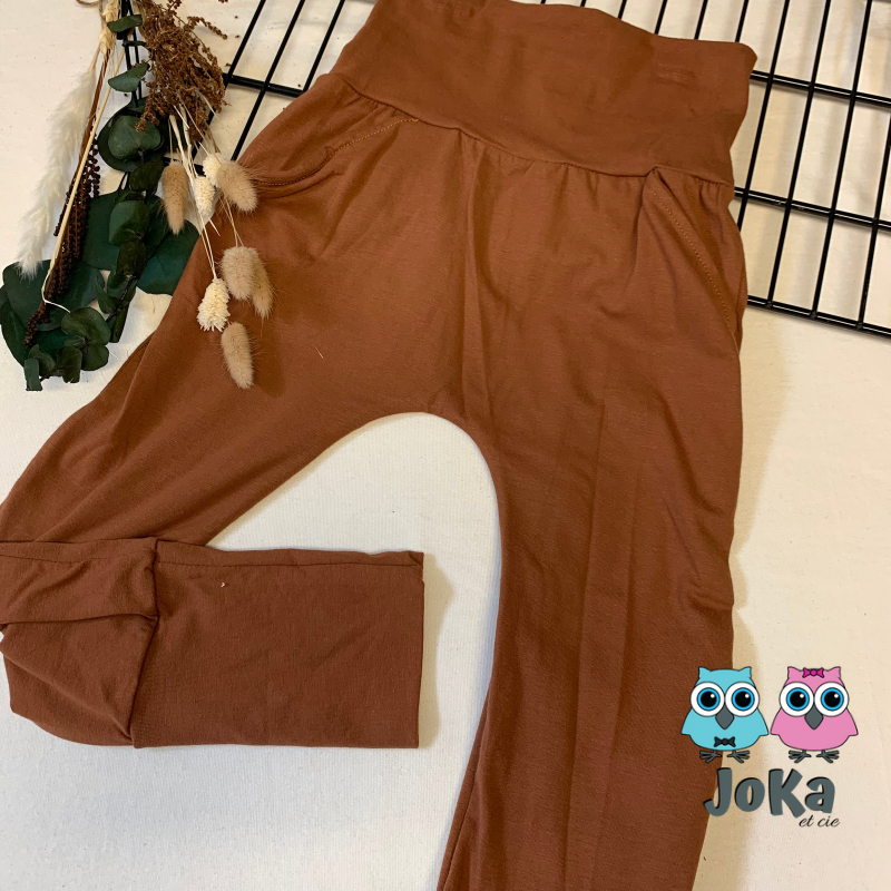 Pantalon évolutif Uni Caramel