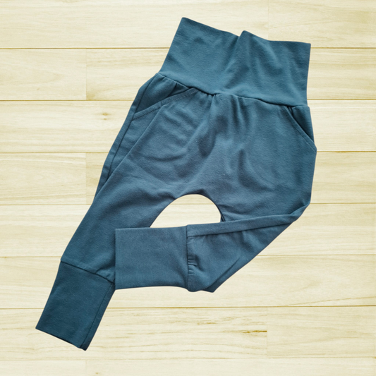 Pantalon évolutif Uni Bleu