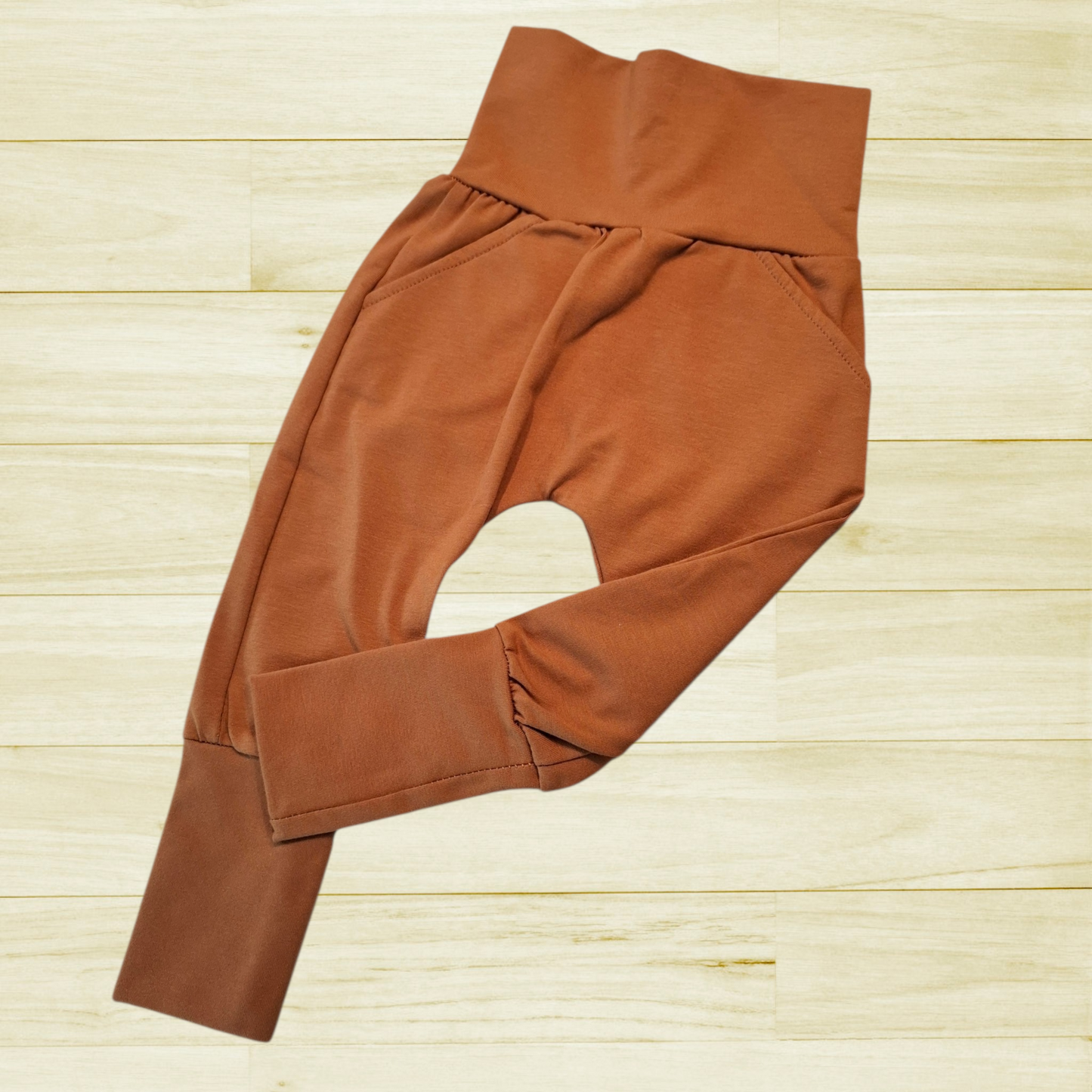 Pantalon évolutif Uni Caramel foncé