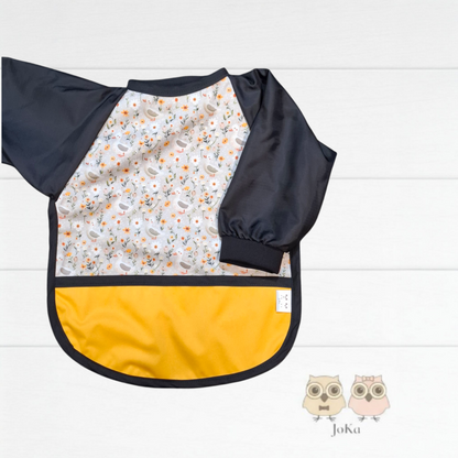 Bavette / tablier à manches Canards floral