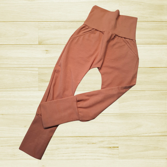 Pantalon évolutif Uni Caramel clair