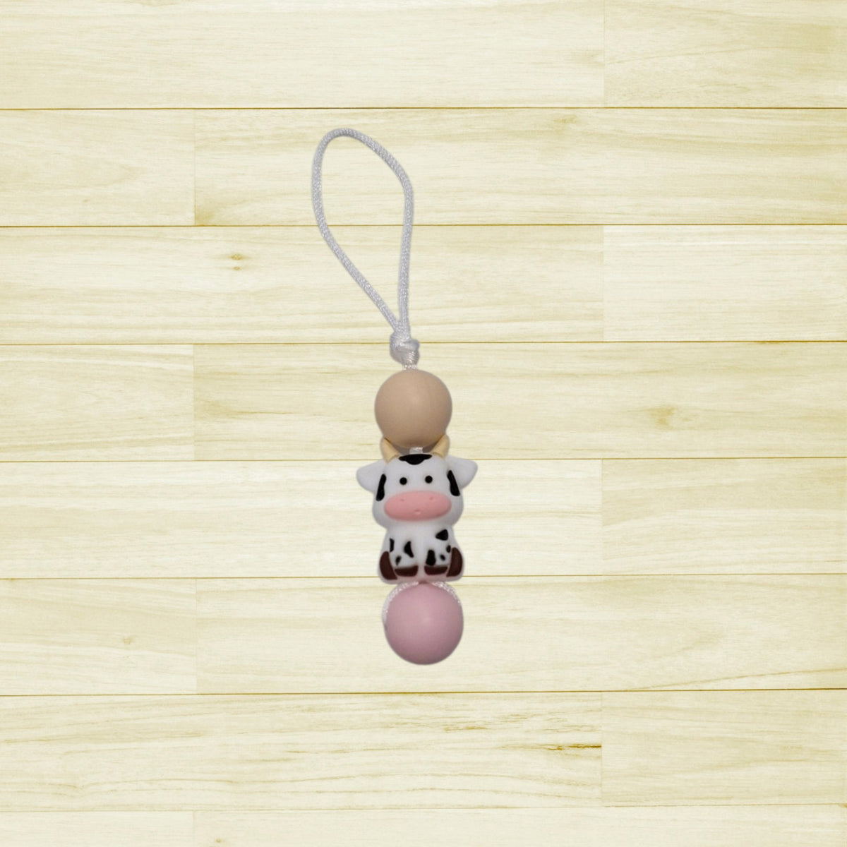 Zipette Vache 3D rose