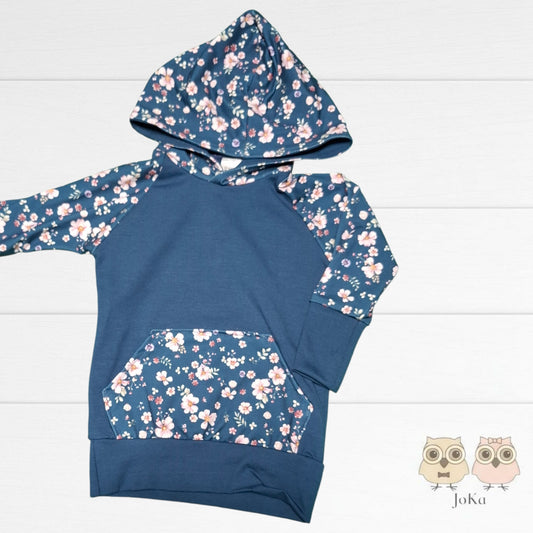 Hoodie évolutif Floral tia navy