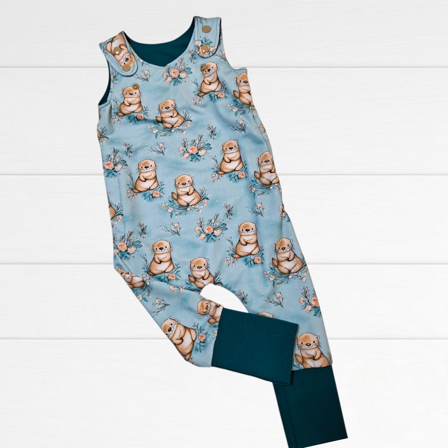 Romper évolutif Loutres bleu