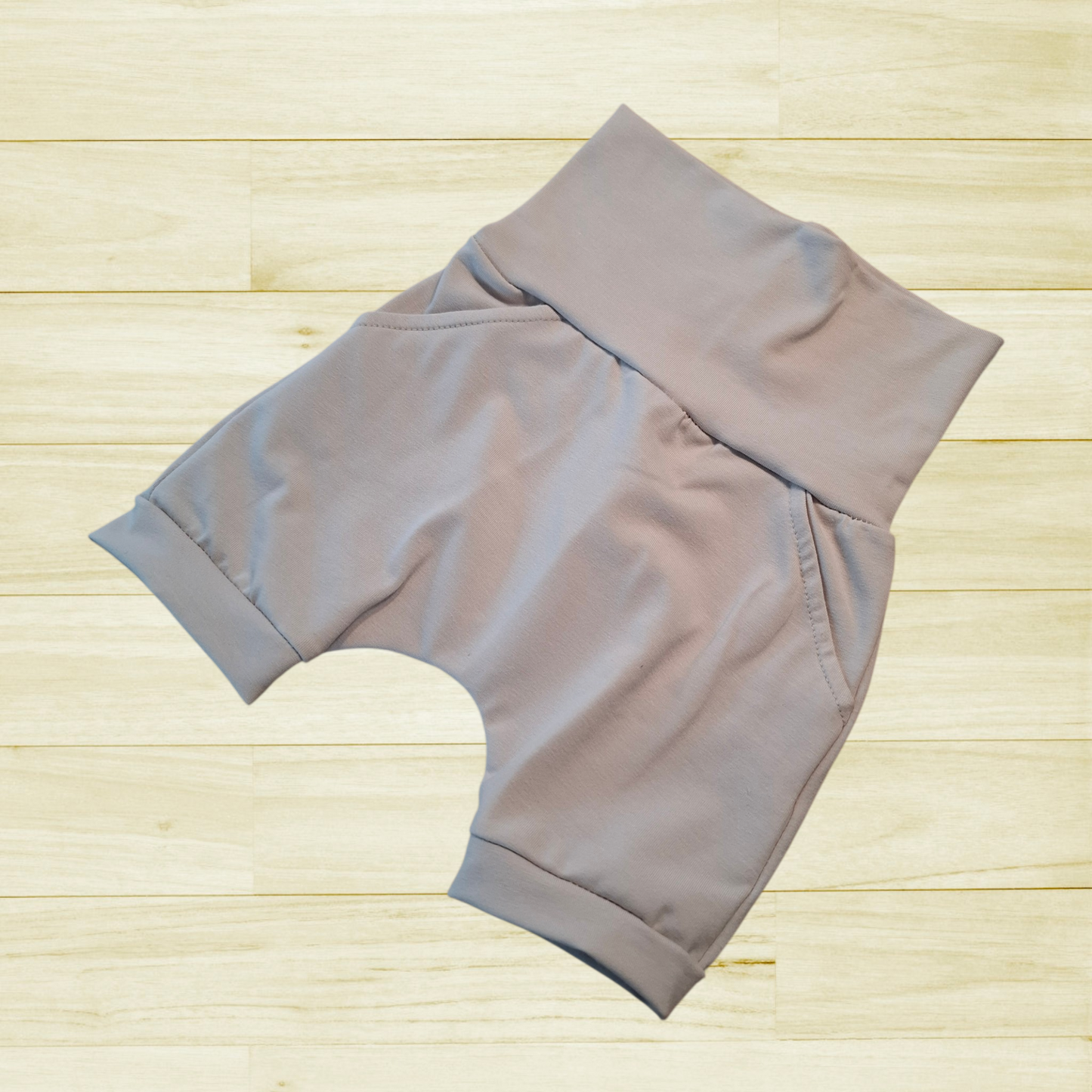 Short évolutif uni Gris sable