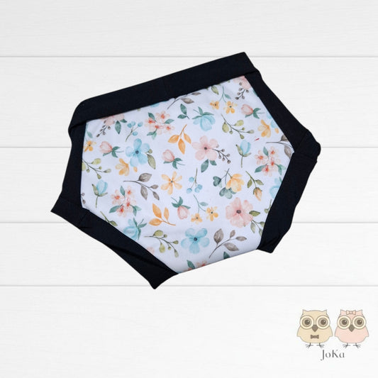 Culotte d'entrainement Fleurs turquoise