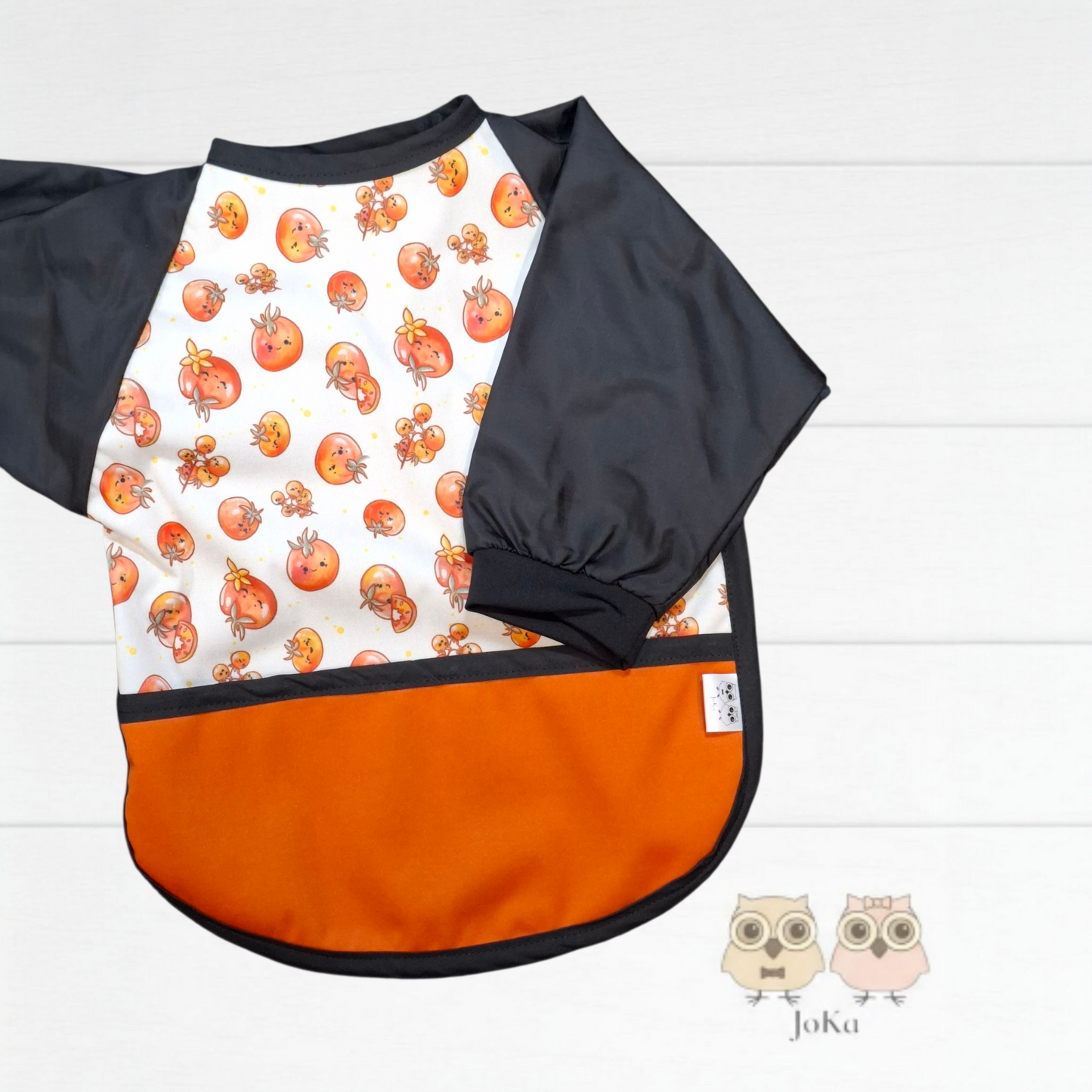 Bavette / tablier à manches Tomates kawaii