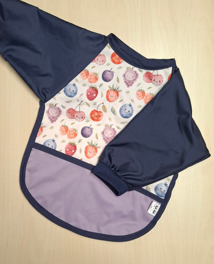 Bavette / tablier à manches Fruits aquarelle