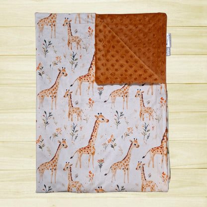 Couverture Girafes et fleurs