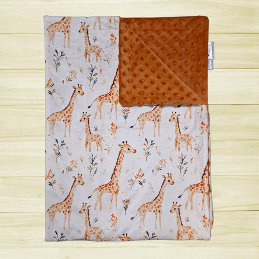 Couverture Girafes et fleurs
