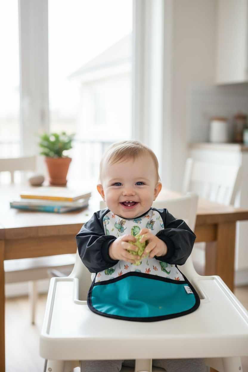 Bavette / tablier à manches Bébés dragons