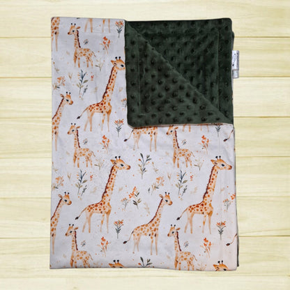 Couverture Girafes et fleurs