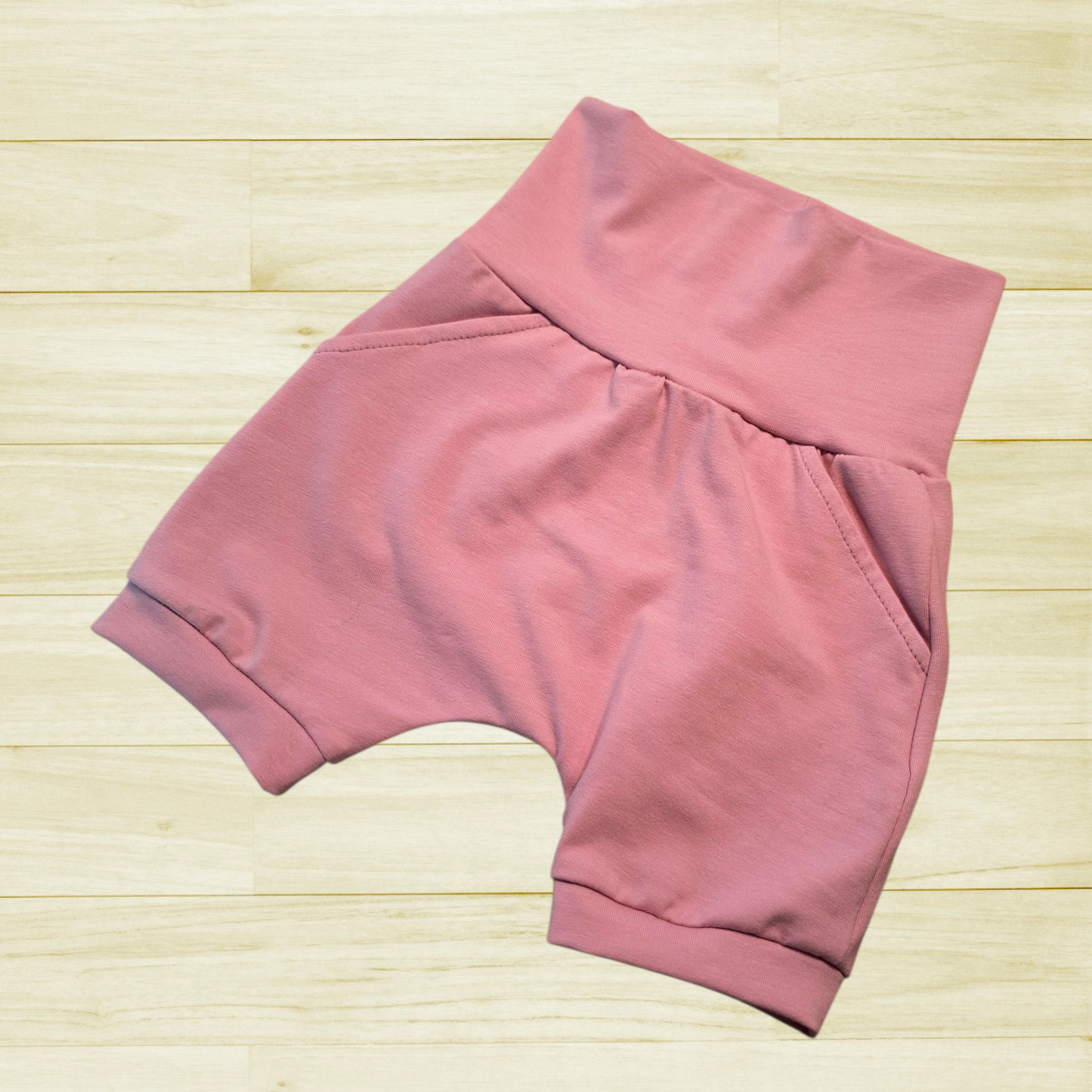Short évolutif uni Rose-Mauve