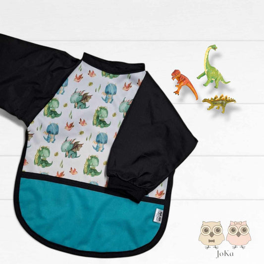 Bavette / tablier à manches Bébés dragons