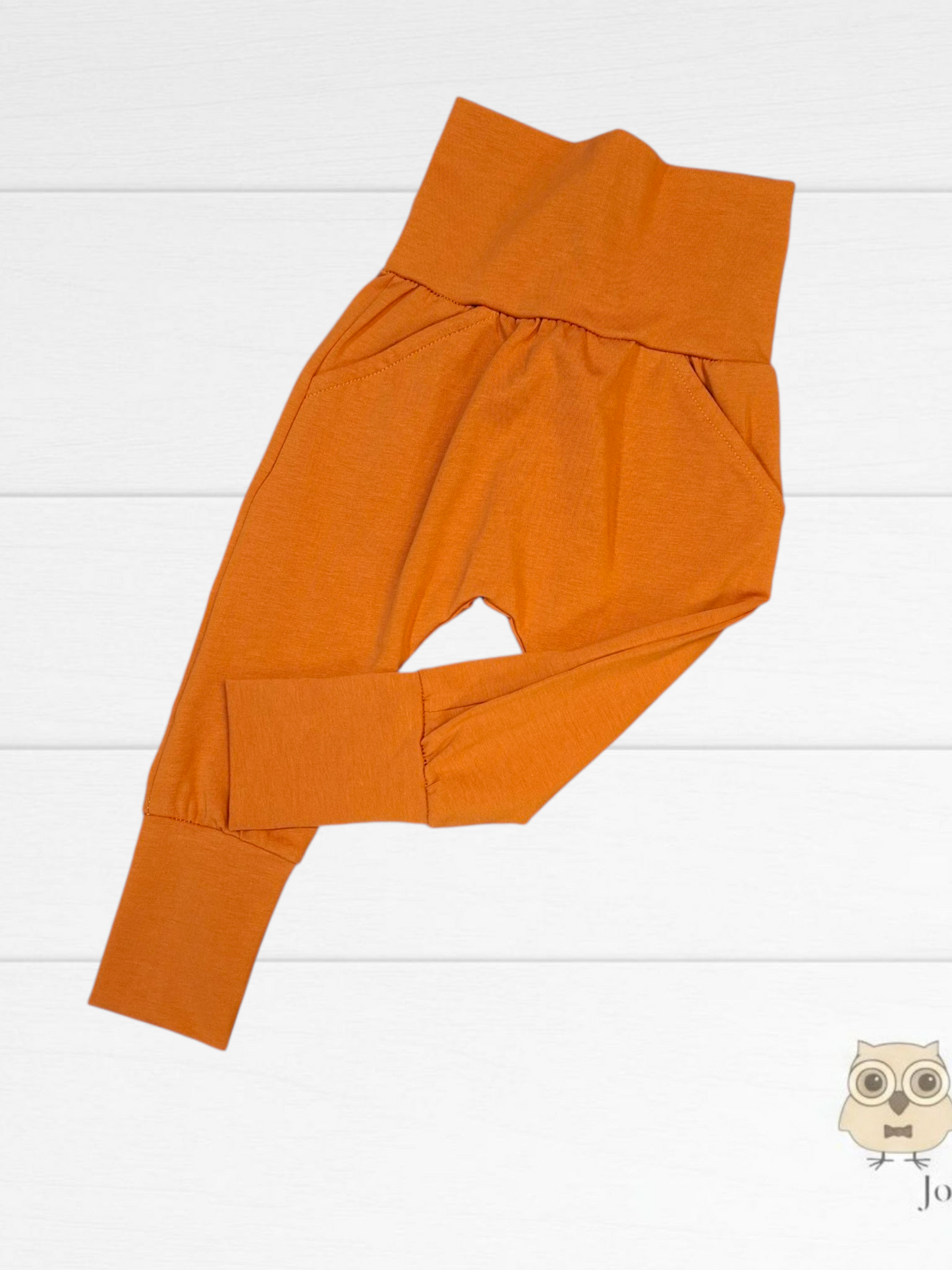 Pantalon évolutif Uni Orange rouillé