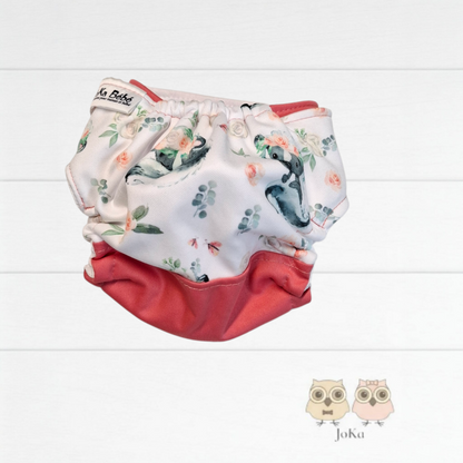 Couche lavable 2.0 Moufettes florales Nouveau-né