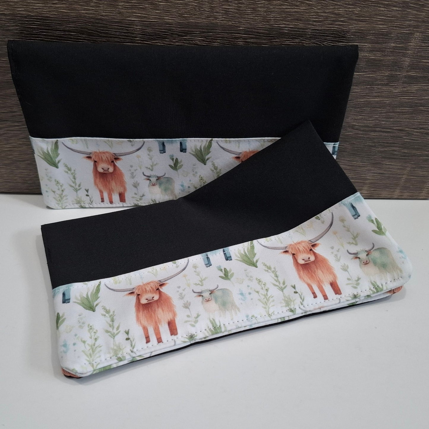 Carnet Vaches highlands dans les feuilles