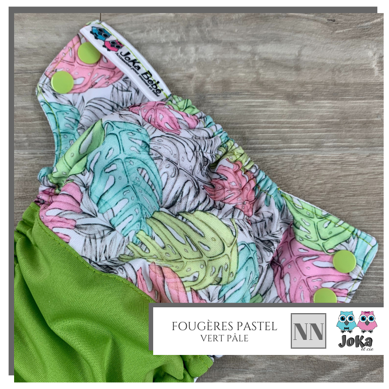 Cloth diaper 2.0 Fougères pastel New born