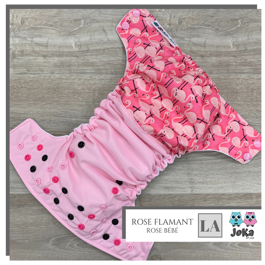 Couche lavable 2.0 Rose Flamant Large